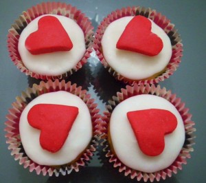 Cupcakes de la saint-valentin