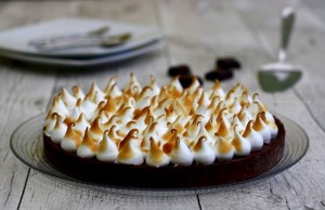 Gâteau de pain perdu poire  et chocolat