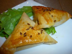 Samoussa de légumes à l'orientale