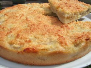 Gâteau fondant bananes et noix de coco