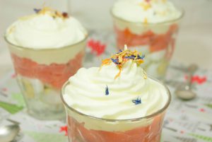 Saumon fumé, œufs de caille et crème au citron