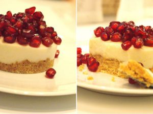 Entremet coco & acidulé grenade