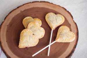 Pie pops pour la saint valentin