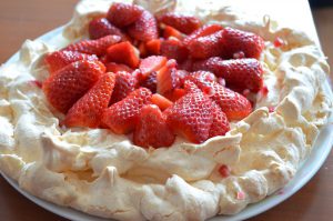 Pavlova aux fraises